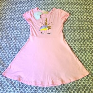 Btween kids Little girl unicorn flip sequin dress 6x